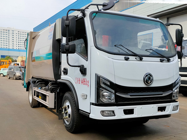 东风华神V3，5.8方压缩垃圾车